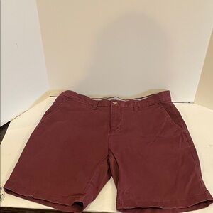Tommy Hilfiger Maroon Flat Front Shorts